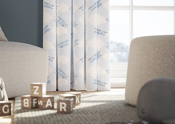 Flying Ace, Clear Sky - Made to Measure Curtains - Image 5